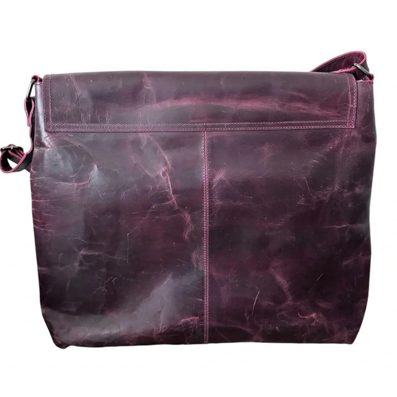 African Jaguar color sequin Leather suede lining Maroon messenger crossbody bag - Picture 3 of 5